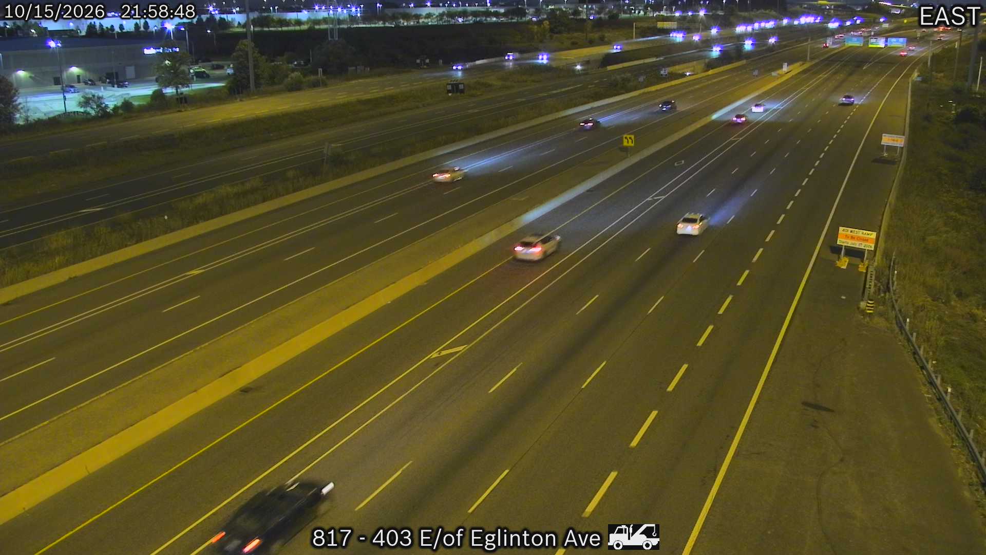 Highway 403 East of Eglinton Avenuenue - Live Traffic Cameras in Canada