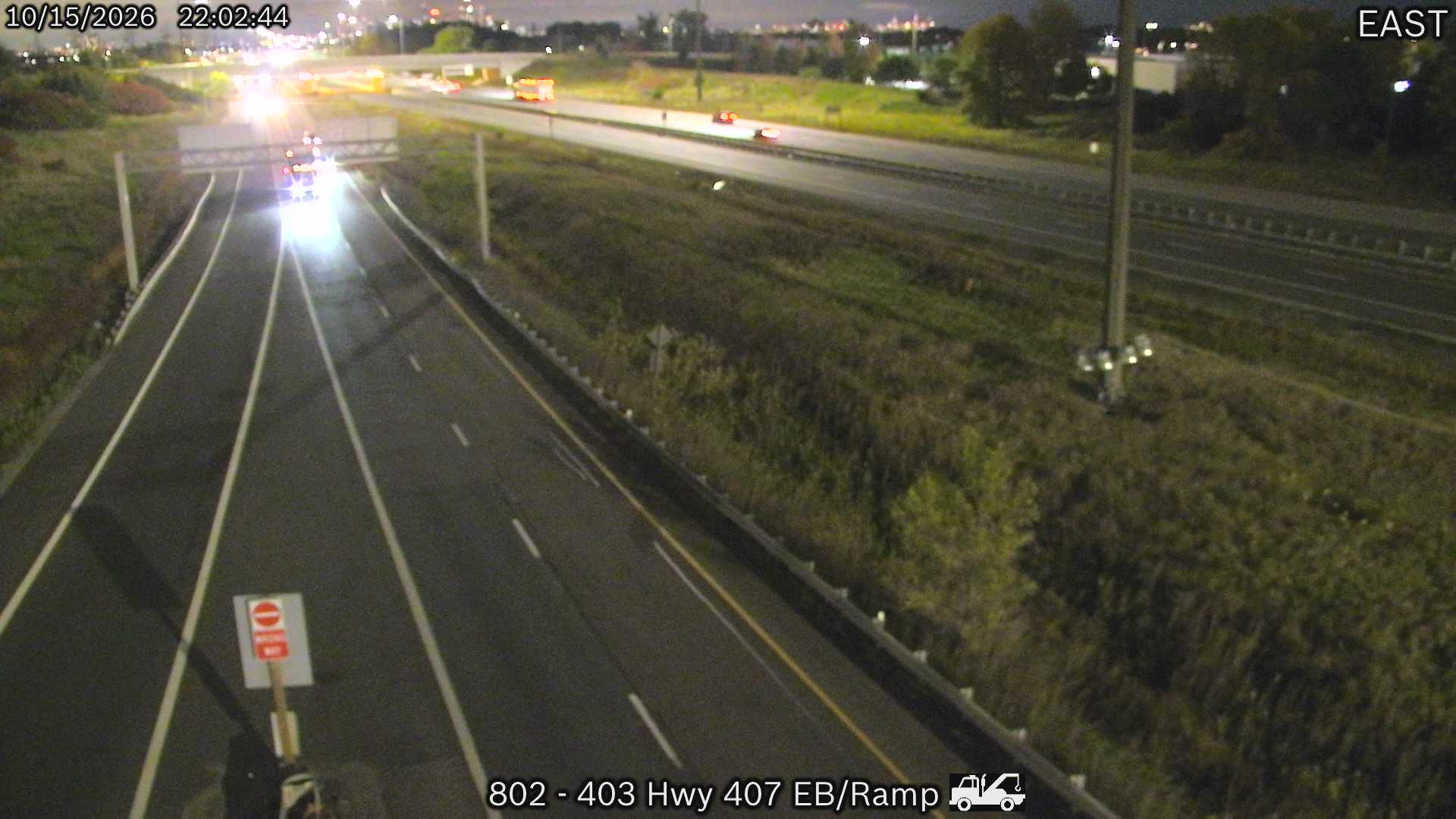 Highway 403 / Highway 407 Eastbound Ramp - Live Traffic Cameras in Canada
