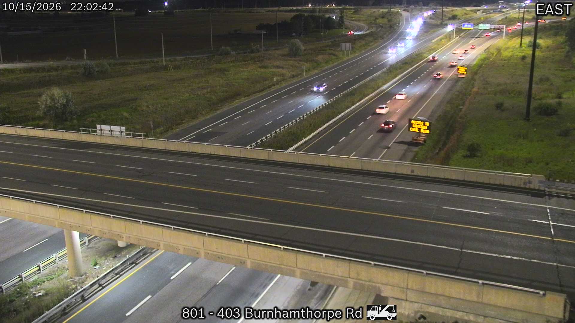 Highway 403 near Burnhamthorpe Road - Live Traffic Cameras in Canada