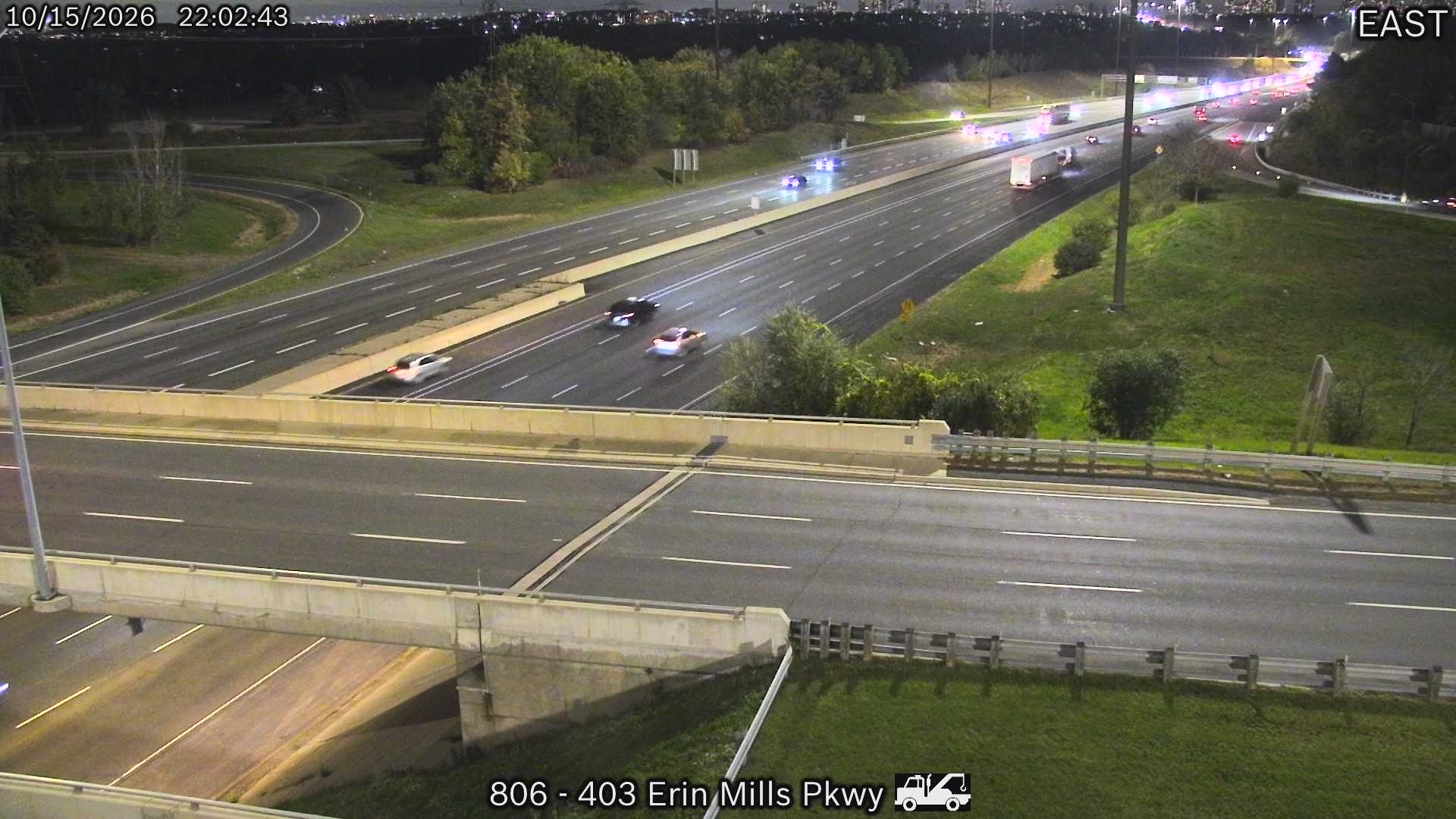 Highway 403 near Erin Mills Parkway - Live Traffic Cameras in Canada