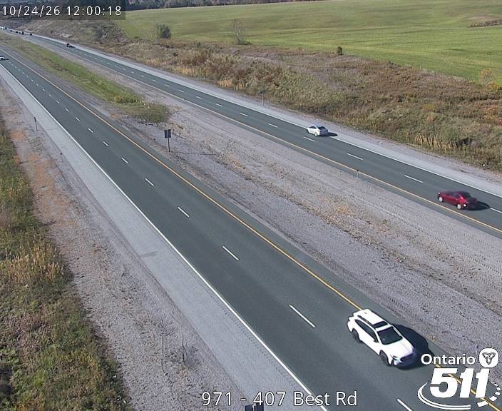 Highway 407 near Best Road - Live Traffic Cameras in Canada