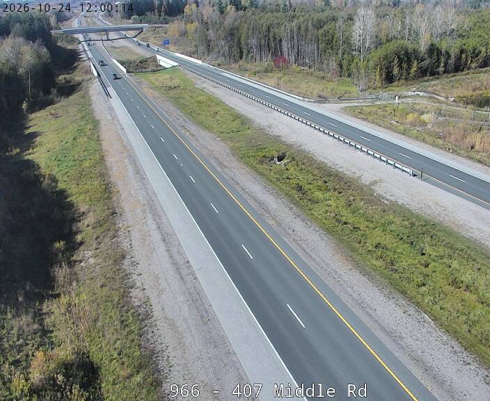 Highway 407 near Middle Road - Live Traffic Cameras in Canada
